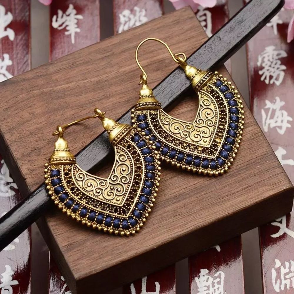 🌺Ancient Style Tibetan Filigree Gypsy Earring